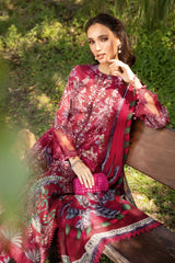 Maria B  3 Piece Unstitched Embroidered Lawn Suit | MPT-2514-B