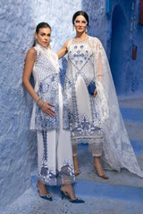 Maria B 3 Piece Unstitched Embroidered Lawn Suit | D-2510-A