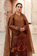 Maria B 3 Piece Unstitched Embroidered Paper Cotton Suit | D-2501-B