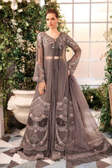 Maria B 3 Piece Unstitched Embroidered Organza Suit | BD-2902