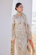 Maria B 3 Piece Unstitched Embroidered Lawn Suit | EID LAWN-25-07