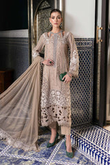 Maria B 3 Piece Unstitched Embroidered Lawn Suit | D-2502-A