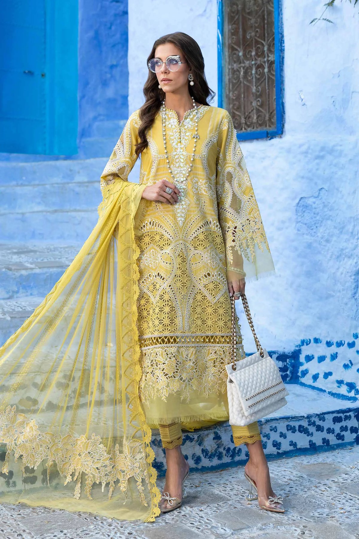 Maria B 3 Piece Unstitched Embroidered Lawn Suit | D-2512-A