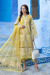 Maria B 3 Piece Unstitched Embroidered Lawn Suit | D-2512-A