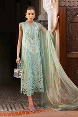 Maria B 3 Piece Unstitched Embroidered Lawn Suit | D-2514-A
