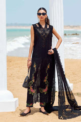 MARIA B 3 Piece Unstitched Embroidered Lawn Suit | EID LAWN-25-D-01
