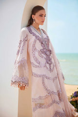 MARIA B 3 Piece Unstitched Embroidered Lawn Suit | EID LAWN-25-D-02