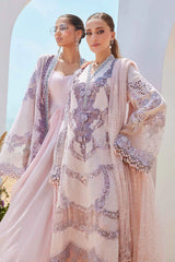 MARIA B 3 Piece Unstitched Embroidered Lawn Suit | EID LAWN-25-D-02