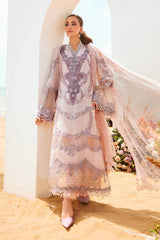 MARIA B 3 Piece Unstitched Embroidered Lawn Suit | EID LAWN-25-D-02