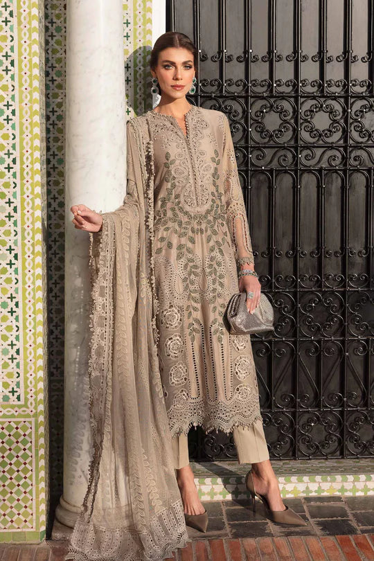 MARIA B 3 Piece Unstitched Embroidered Lawn Suit |LAWN-2503 A