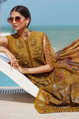 MARIA B 3 Piece Unstitched Embroidered Lawn Suit | EID LAWN-25-D-06