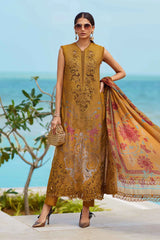 MARIA B 3 Piece Unstitched Embroidered Lawn Suit | EID LAWN-25-D-06
