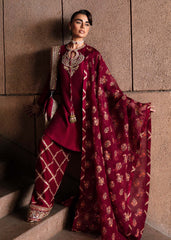 Hussain Rehar Wedding Formal Un Stitched Collection 2025 Merlot