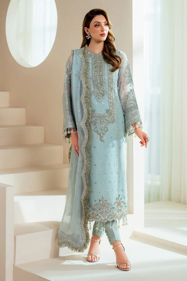 ALIZEH 3 Piece Unstitched Embroidered Wedding Suit | WEDDING-25-AF-BHM-4044-ORLA