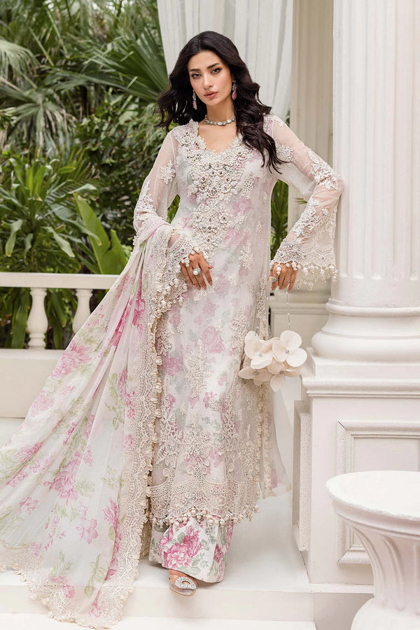 MARIA.B EMBROIDERED CHIFFON UN STITCHED COLLECTION 25 MPC-D1-25