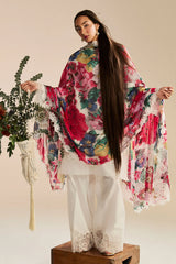 Zara Shahjahan Luxury Lawn Un Stitched Collection 2025 3 Piece Kaori-1A
