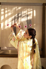 MARYAM HUSSAIN Luxury Lawn Un Stitched Collection 2025 3 Piece Lemon Garden
