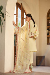 MARYAM HUSSAIN Luxury Lawn Un Stitched Collection 2025 3 Piece Lemon Garden