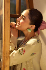 MARYAM HUSSAIN Luxury Lawn Un Stitched Collection 2025 3 Piece Mint