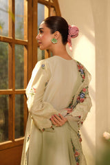MARYAM HUSSAIN Luxury Lawn Un Stitched Collection 2025 3 Piece Mint
