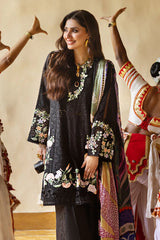 MUSHQ 3 Piece Unstitched Embroidered Lawn Suit | LAWN-25-Dazzling Glimmer
