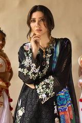 MUSHQ 3 Piece Unstitched Embroidered Lawn Suit | LAWN-25-Dazzling Glimmer