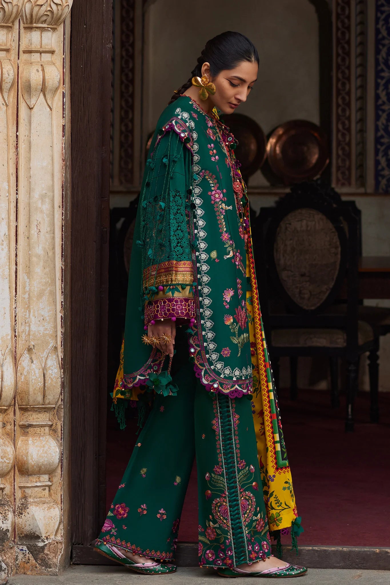 ELAN Luxury Lawn Un Stitched Collection 2025 3 Piece AURIELLE EL25-06-A